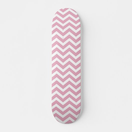 Zickzack, rosa und grau skateboard (Vorne)