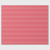 Zickzack rotes Muster Geschenkpapier (Flach)