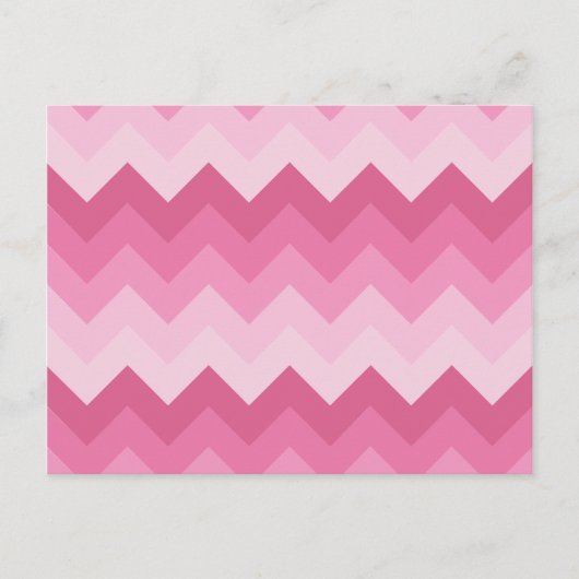 Zickzack rotes Muster Postkarte (Vorderseite)