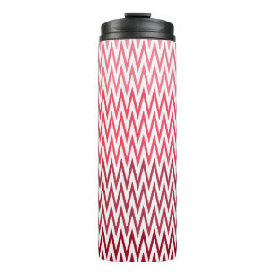 Zickzack rotes Muster - Reisetasche - Moderne Wied Thermosbecher