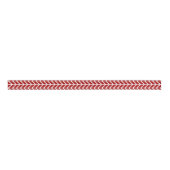 Zickzack rotes Muster Streifen Ripsband (Vorderseite)