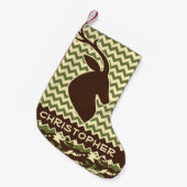 Zickzack Rotwild-Dollar-Tarnung personifizieren Kleiner Weihnachtsstrumpf (Vorderansicht (hängend))