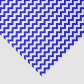 Zickzack Royal-Blue-Muster Seidenpapier (Ausschnitt)