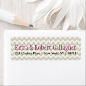 Zickzack Rücksendeadressen-Aufkleber (Insitu)