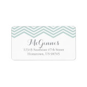 Zickzack Rücksendeadressen-Aufkleber Adressaufkleber (Vorne)