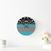 Zickzack Runde Wanduhr (Zuhause)