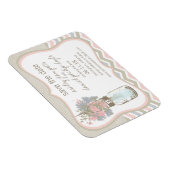 Zickzack Rustic Chic Mason Jar Save the Date Magnet (Rechte Seite)