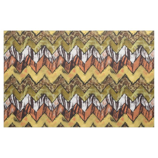 Zickzack Safari Stoff (Fat Quarter (45,7 x 55,9 cm))