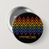 Zickzack Schaltflächen für Regenbogen-Muster Button (Vorne & Hinten)