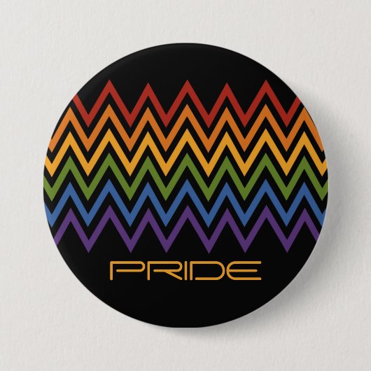 Zickzack Schaltflächen für Regenbogen-Muster Button (Vorderseite)