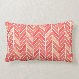 Zickzack schmal| Pfirsich Lendenkissen