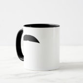 Zickzack Schnurrbart Tasse (Vorderseite Links)