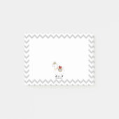 Zickzack Schule für Apfellehrer Post-it Klebezettel (Vorderseite)