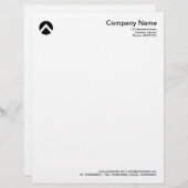 Zickzack - schwarz briefbogen (Vorne/Hinten)