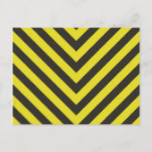 Zickzack Schwarz-Gelb-Muster Postkarte (Vorderseite)