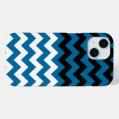 Zickzack Schwarz-Weiß-Muster Case-Mate iPhone Hülle (Rückseite (Horizontal))