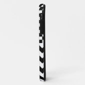 Zickzack ~ schwarze Muster Case-Mate iPhone Hülle (Hinten/Links)