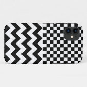 Zickzack ~ schwarze Muster Case-Mate iPhone Hülle (Rückseite (Horizontal))