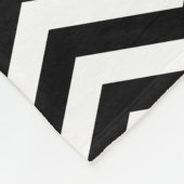 Zickzack Schwarzweiss-Decke Fleecedecke (Ecke)