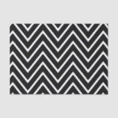 Zickzack Schwarzweiss-Muster 2 Seidenpapier (Vorderseite)