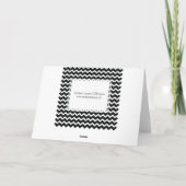 Zickzack Schwarzweiss-Zickzack-Retro Eleganz (Rückseite)