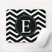 Zickzack Schwarzweißeinstellung Mousepad (Mit Mouse)