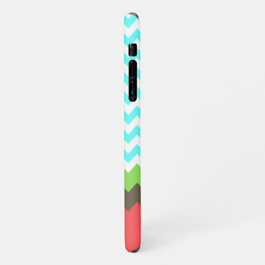 Zickzack & Sea Turtle Custom iPhone Hülle (Linke Seite)