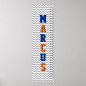 Zickzack Sechsbuchstabenwachstumsdiagramm Poster (Vorne)