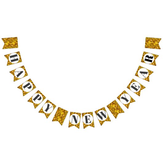 Zickzack Silvesterfest Wimpelkette (Alle)