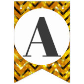 Zickzack Silvesterfest Wimpelkette (Dritte Fahne)