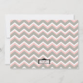 Zickzack Sip und neue Baby Girl Foto Vorlage (Rückseite)