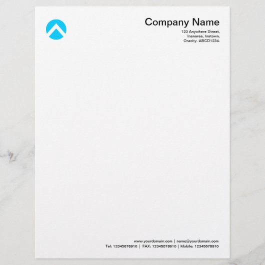 Zickzack - Sky Blue Briefkopf (Vorderseite)