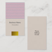 Zickzack Soft Visitenkarte (Vorne/Hinten)