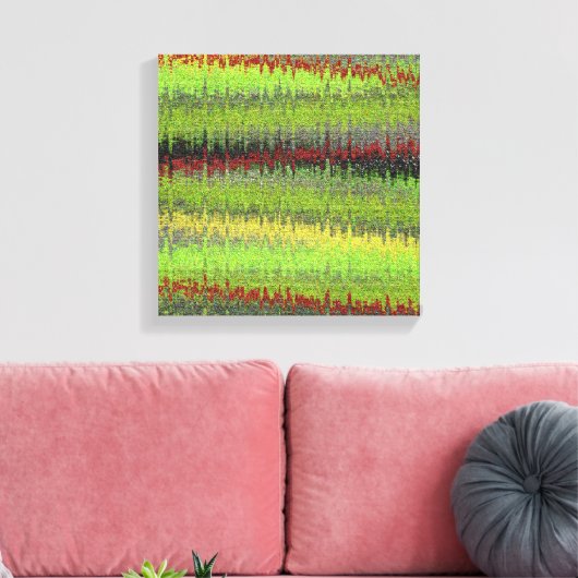 Zickzack städtisches Abstrakt Leinwanddruck (Insitu (Wohnzimmer))