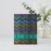 Zickzack Staudamm Postkarte (Stehend Vorderseite)