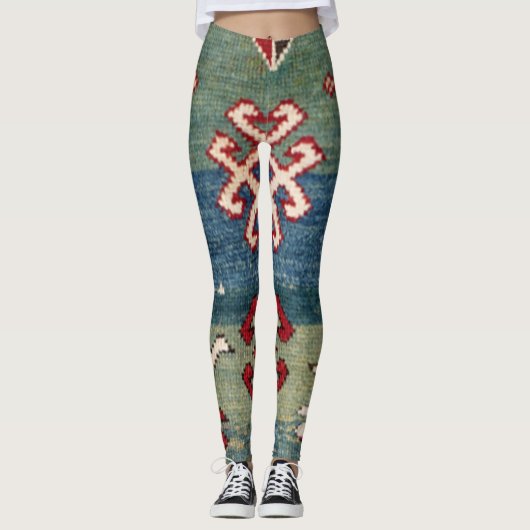 Zickzack Sterne II 19. Jahrhundert Farbiger Stahl Leggings (Vorderseite)