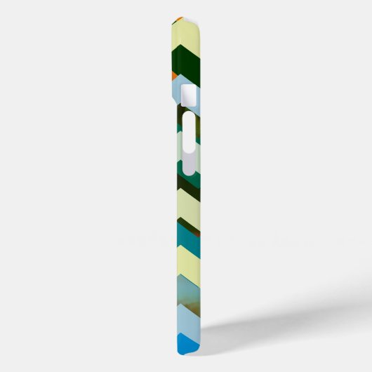 Zickzack - stilvolles gemustertes Case-Mate iPhone hülle (Rückseite / Links)