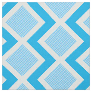 Zickzack Stoffe in Blau und Weiß drucken