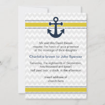 Zickzack Streifen, Anker, Hochzeiten auf See