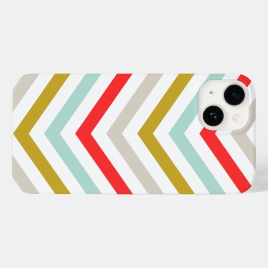 Zickzack Streifen Case-Mate iPhone Hülle (Rückseite (Horizontal))