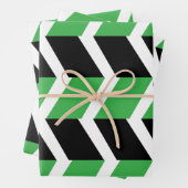 Zickzack Streifen Geschenkpapier Set (Beispiel)