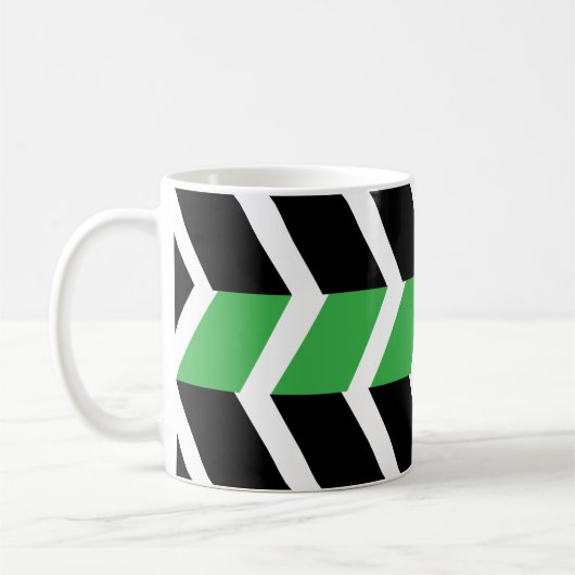 Zickzack Streifen Kaffeetasse (Links)