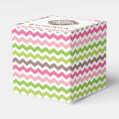 Zickzack Streifen mit Schokoladentrüffel Geschenkschachtel (Vorderseite)