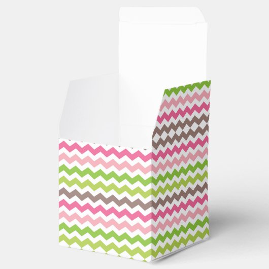 Zickzack Streifen mit Schokoladentrüffel Geschenkschachtel (Geöffnet)