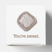 Zickzack Streifen mit Schokoladentrüffel Geschenkschachtel (Oben)