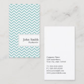 Zickzack Streifen Psychiatrische Visitenkarte (Vorne/Hinten)