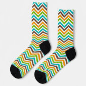 Zickzack Streifen Socken (Linkes Detail)