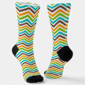 Zickzack Streifen Socken (Gewinkelt)