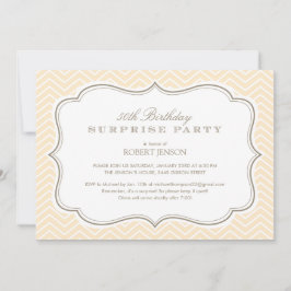 Zickzack Streifen-Überraschungs-Party Einladungen