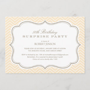 Zickzack Streifen-Überraschungs-Party Einladungen